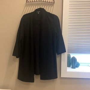 Eileen Fisher black drapey blazer - size large